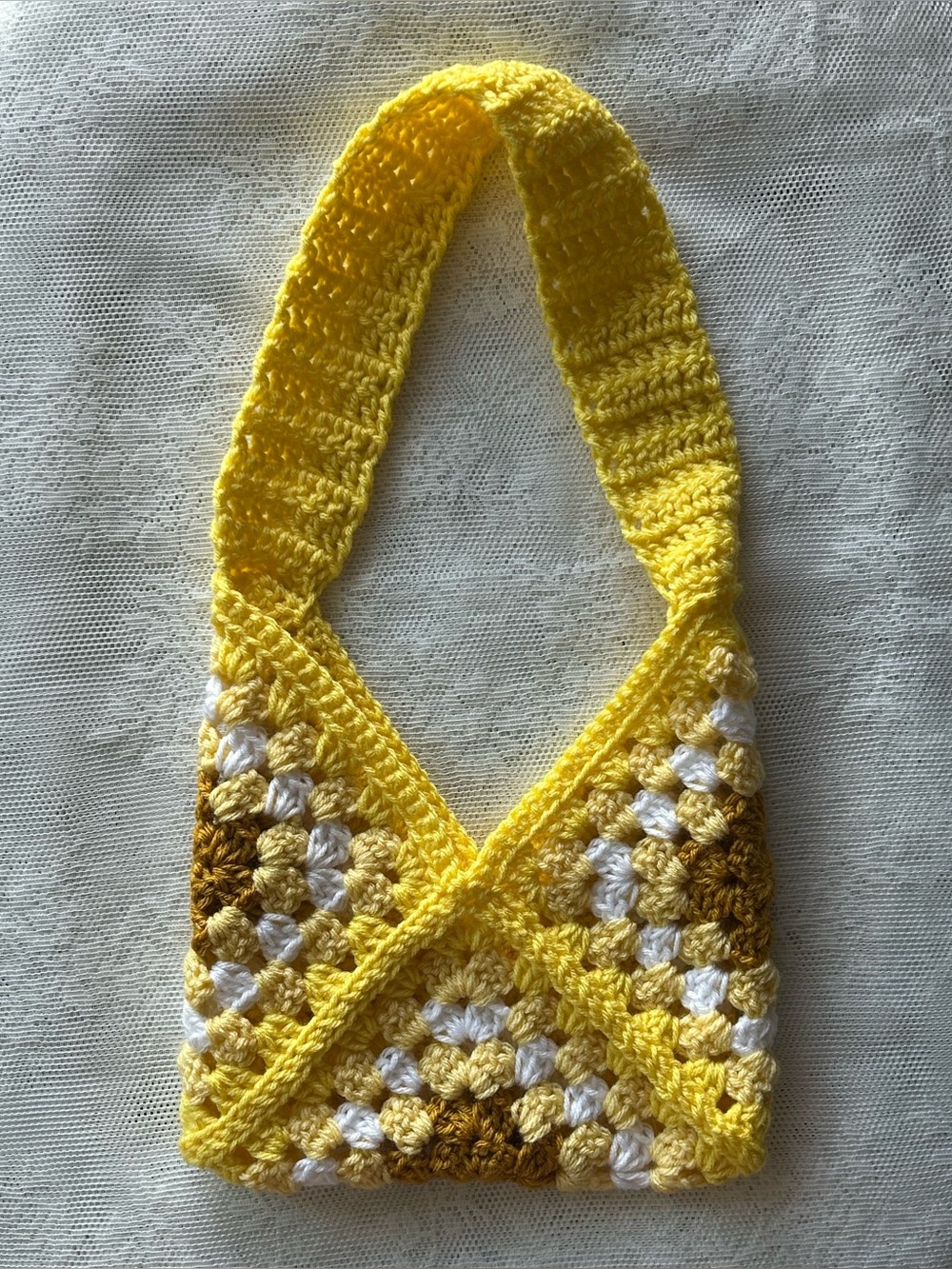 Crochet Granny Square Mini Purse